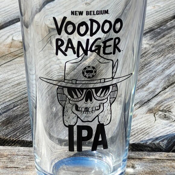 New Belgium Voodoo Ranger IPA Pint Glasses PAIR- Live Rangerously - Picture 4 of 4